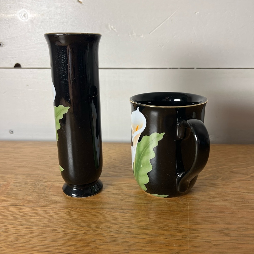 Otagiri Calla LilyVintage Mug & Bud Vase Set - Picture 6 of 13